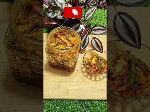 Simple Easy Recipe of Achar | Gobi Gajar achar recipe #pickle #trending #spicy #shorts #viralshorts