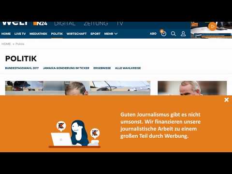 Opt-In-Layer (OIL) ANIMATION – Layout (Axel Springer / welt.de)