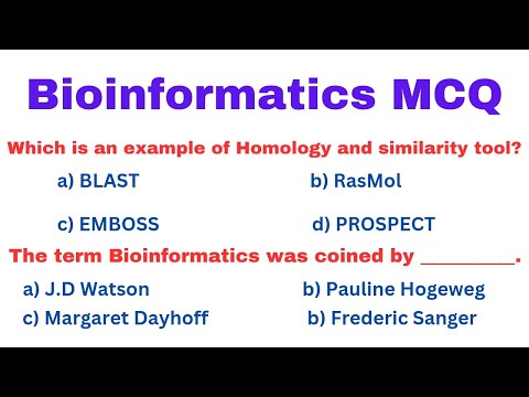 Bioinformatics MCQ Questions With Answers | Biology Most Important MCQ Questions 2024