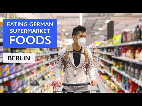 Trying GERMAN Foods and GROCERY SHOPPING in a German Supermarket