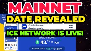 ICE NETWORK MAINNET DATE REVEALED I ICE NETWORK IS OFFICIALY LIVE plus FAQs answered