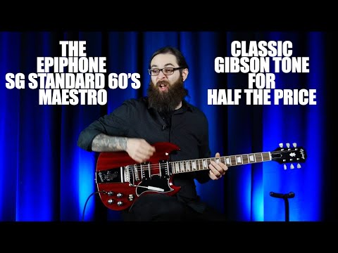 The Epiphone SG Standard 60's Maestro, Classic Gibson tone, Half the price