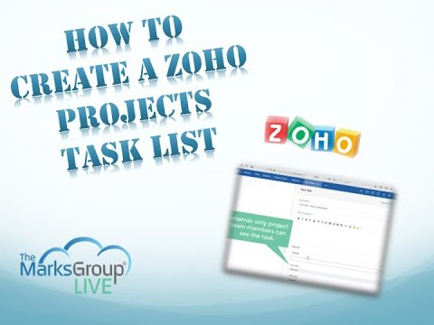 Zoho Projects Task List: How to Create One!