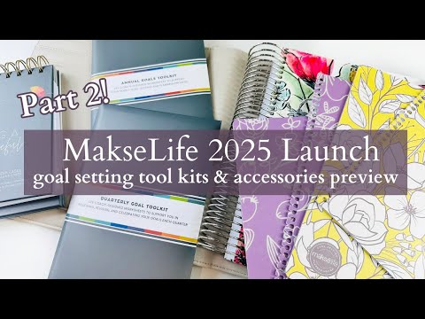 MakseLife LAUNCH | New Goal Setting TOOLKITS + Accessories | Interchangeable Covers, Folios & More!