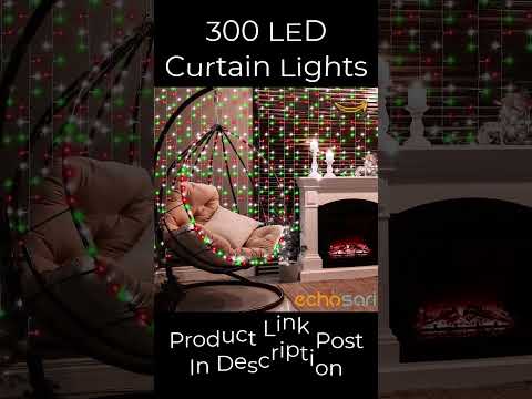 300 LED Curtain Lights #curtainlights