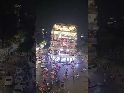 Night view in Hanoi Vietnam