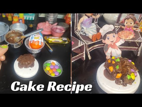 Miniature Cake Recipe With Rusk|Yummy Cake Recipe By Miniature Kitchen|#miniaturecake #cakerecipe