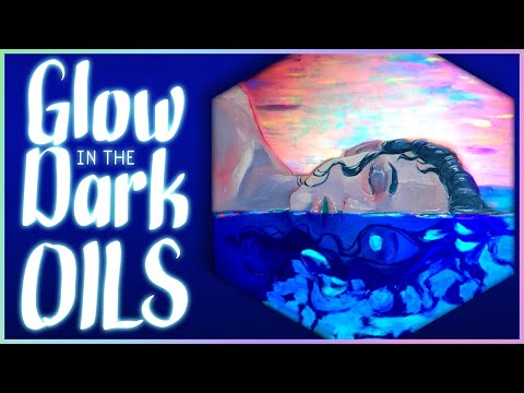 These Handmade Oil Paints GLOW ✦ GlowCubed First Impressions and Speedpaint