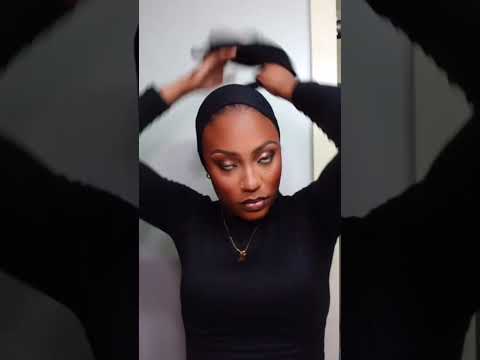 SLICK BACK LOW BUN TURBAN TUTORIAL #turbantutorial #headwrap