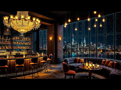 Gentle Jazz Saxophone Instrumental in Cozy Bar Ambience - Jazz Relaxing Music for Study, Work, Focus