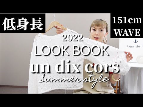 【40代低身長】小柄ウェーブ体型が2022年夏コーデを着回します。エンブロダイアリーブラウスやチェック柄スカートやプリーツスカートのLook Book。