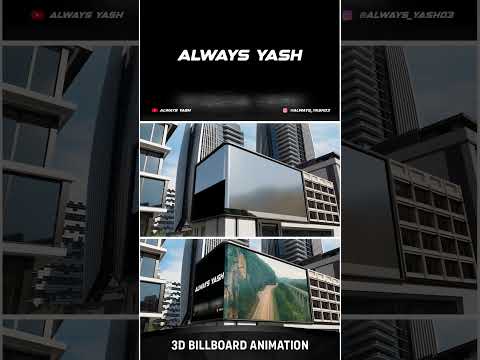 3D Animation | 3D Billboard Animation | After Effects 2025