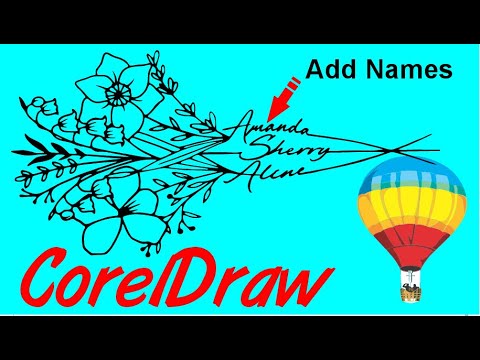 Corel Draw Tips & Tricks Trace Clean up and add names