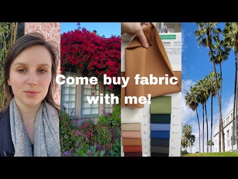 LA Vlog: Buying fabrics from LA textile