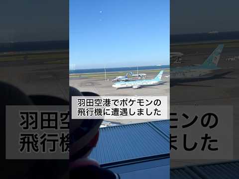 羽田空港でポケモンの飛行機に遭遇しました #shorts #3歳