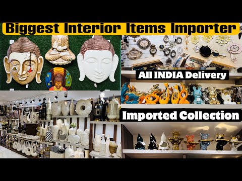 Home Decor Items Direct From Importer In Delhi Home Decor Market | Statues Lamps Wall Clocks e.t.c