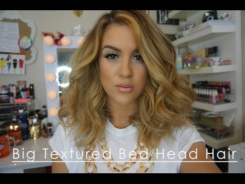 Big Textured Bed Head Hair | Long Bob