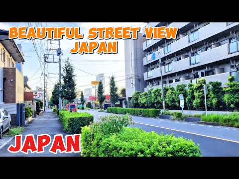 [4K] 天気の良い日に日本の街を歩く|| Virtual Walk in Japan || Saitama Suburbs Walking ||