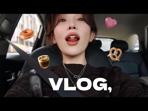 열심히 먹고 살았던 3월 VLOG🫧(꽃놀이,택배 언박싱, 뷰튜버 일상, 대구 단골 카페+맛집..강아지🐶)