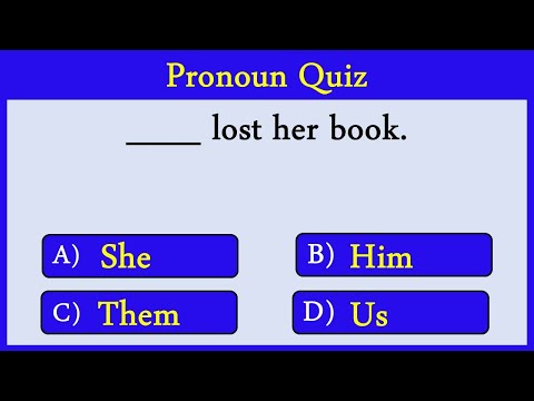 pronoun Quiz 15: CAN YOU SCORE 25/25?