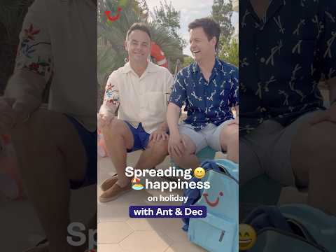 Spreading happiness in Spain with Ant & Dec 😁 🏖️ #tui #travel #HappinessAmbassadors #trending