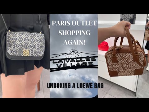 New Paris Outlet Shopping | Back at La Vallee Village | Unboxing Loewe Amazona Bag