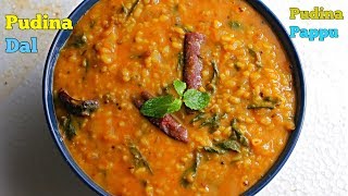 PudinaDal| పుదినా పప్పు| | Pudina Dal recipe |Pudina Pappu recipe in telugu @VismaiFood