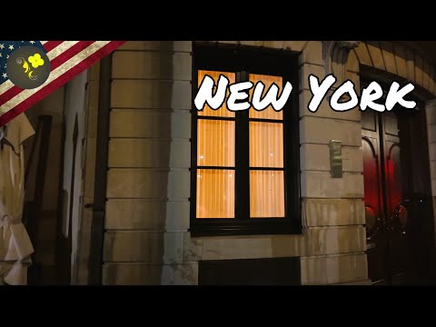 Wintery New York Experience , Walking Surrounded by Christmas lights - 4K Virtual Tour