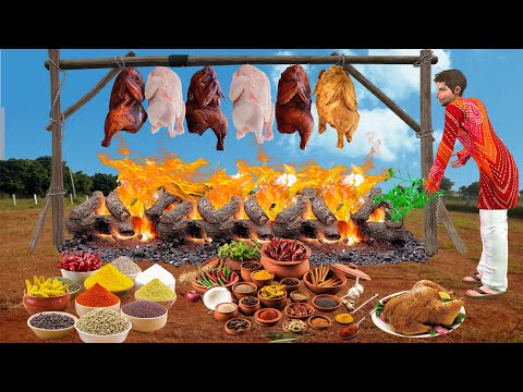 Smoked Chicken Indian Street Food Fried Chicken Hindi Kahani Hindi Moral Stories Funny Comedy Video