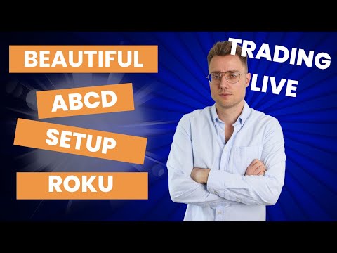 Beautiful ABCD setup in ROKU! Trading live w/ PCT students!