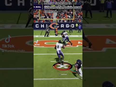 Lamar Jackson is ridiculous 😂 in Madden Online Head to Head #madden #madden24 #foryou #shortvideo