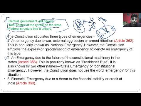 Emergency provisions|polity|National emergency| Laxmikant book explaination