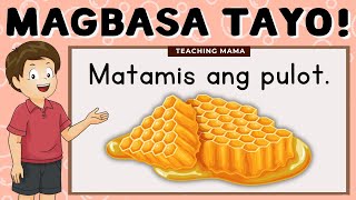 MAGBASA TAYO! | PAGSASANAY SA PAGBASA NG TAGALOG | TAGALOG READING | TEACHING MAMA