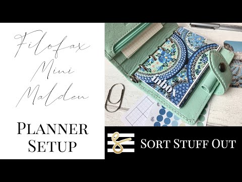 Filofax Mini Malden Wallet Setup - Plan With Me - Planner Wallet Flip Through