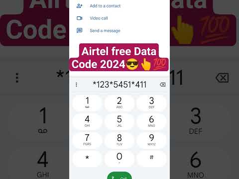 AIRTEL FREE DATA CODE 2024😎 | AIRTEL FREE INTERNET #shorts #airtel