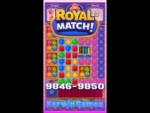 Royal Match Level 9846 9847 9848 9849 9850 - No Boosters Gameplay