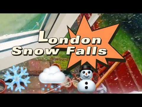 London Snow Falls Scenery | লন্ডনের চমৎকার তুষারপাতের দৃশ্য 🇬🇧🌨⛄️ Chefs Online