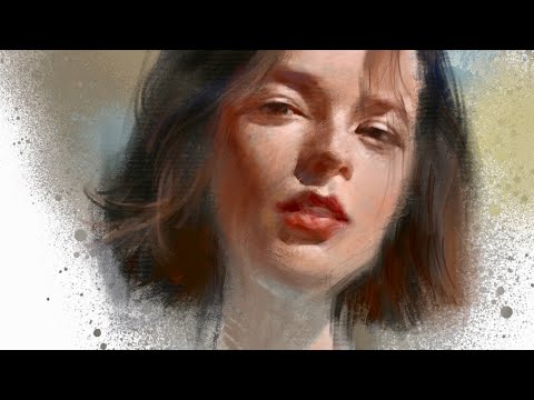 Digital painting. Portrait. Grill. 屏绘 厚涂 肖像 女孩