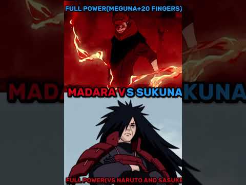 SUKUNA VS MADARA #anime #animeedit #edit #capcut #madamad#naruto #shorts #jujutsukaisen #naruto