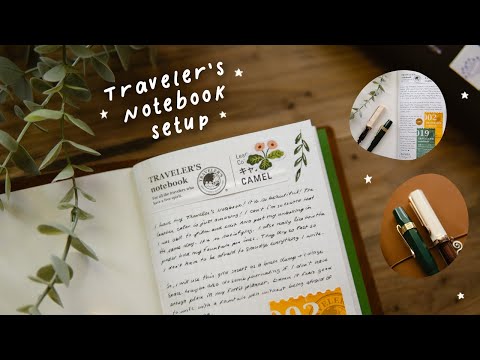 my traveler's notebook setup ✸ wallet, gratitude journal & collage