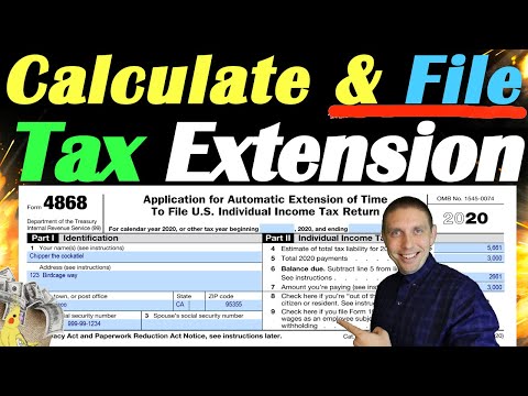 How to File Tax Extension and Tax Extension Payment Quickly! 💰 (Form 4868)