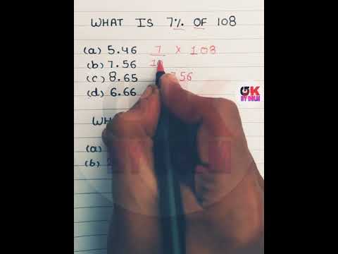 Question practise part 1 / How to find percentage / mathmatics challenge / #shorts #youtubeshorts