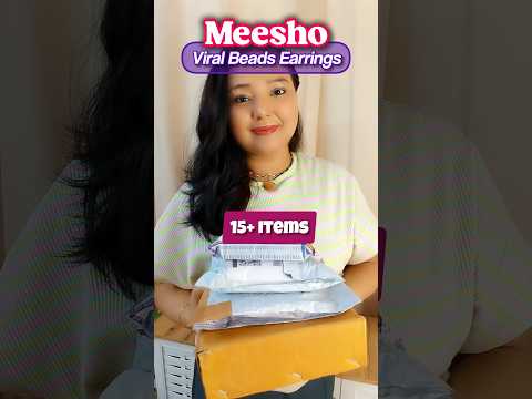 Meesho Viral Beads Earrings Haul #shorts #youtubeshorts #meesho #earrings