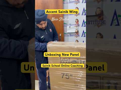 Unboxing Digital Panel | Sainik School Online Coaching Class 6 & 9 | Studio 3 #trending