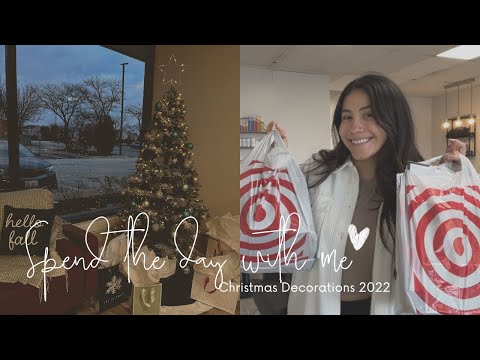 SPEND THE DAY WITH ME | Target haul, Christmas Decor 2022, Salon Vlog