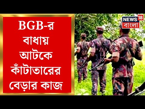 Malda News : BGB-র বাধায় আটকে কাঁটাতারের বেড়ার কাজ! সীমান্তের এপারে বাড়ছে ক্ষোভ | Bangla News