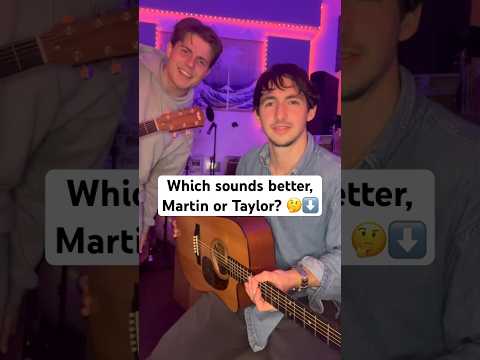 Martin or Taylor? 🤔⬇️🎸 @dominicflynnguitar #acousticguitar #howdeepisyourlove #guitarcover