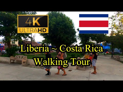 🇨🇷【4K 60fps】WALK - Liberia ~ Walking Tour - Costa Rica