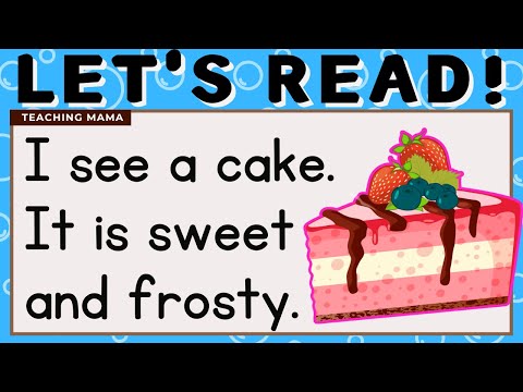 LET'S READ! | PRACTICE READING SIMPLE SENTENCES | LEARN TO READ ENGLISH FOR KIDS | TEACHING MAMA