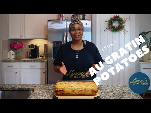 How To Make Creamy Au Gratin Potatoes with Ham #Lynnskitchen  #Praycookrepeat #Potatoes